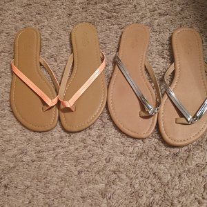 Charlotte Russse Flip Flops Sz: 8